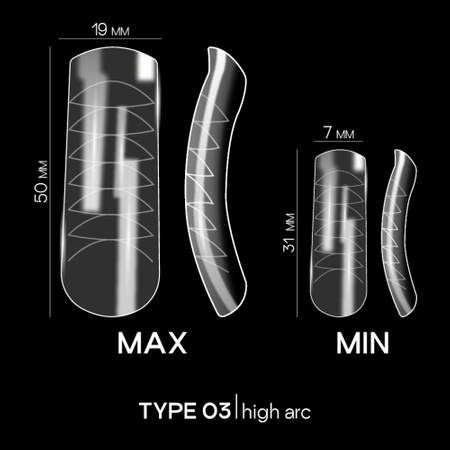 ADORE Formy górne do przedłużania paznokci DUAL NAIL FORMS - Typ 3, 120 szt