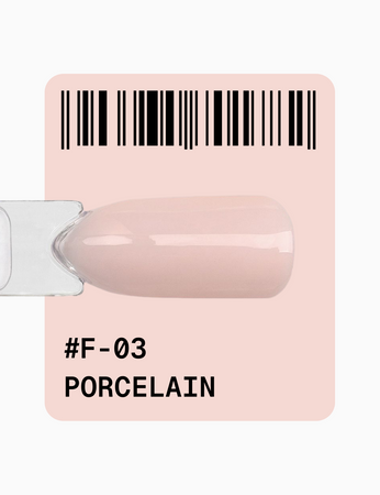 ADORE Lakier hybrydowy do frencha F-03 - porcelain, 12 ml
