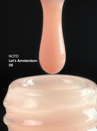 NAILSOFTHEDAY Let's Amsterdam 05  - kamuflująca baza do paznokci (beżowa), 10 ml