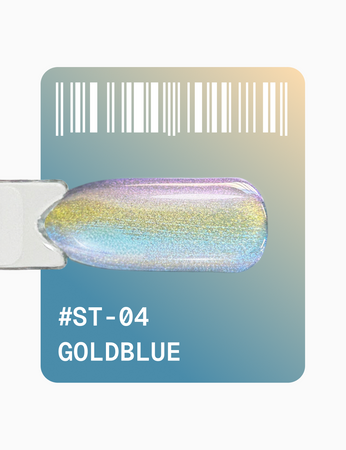 ADORE Lakier hybrydowy Satin Cat's Eye ST-04 - goldblue, 12 ml