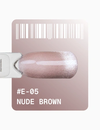  ADORE Lakier hybrydowy Cat's Eye Nude Brown E-05, 12 ml