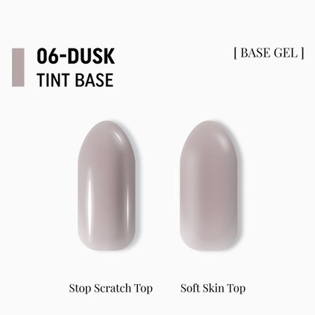 Adore Półprzezroczysta baza kolorowa Tint Base Nr.06 - dusk, 15 ml
