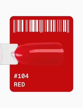 Adore Lakier Hybrydowy 104 Red, 12 ml