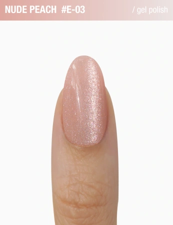 ADORE Lakier hybrydowy Cat's Eye Nude Peach E-03, 12 ml