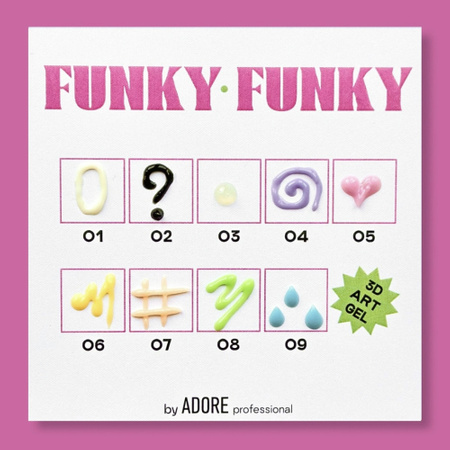 ADORE 3D Funky Art Gel Nr.08, 15ml