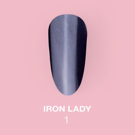 LUNAmoon Zestaw pyłków do paznokci "Iron Lady" — 6 szt.