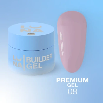 LUNAmoon Premium Gel Nr.08 - żel budujący, 15 ml