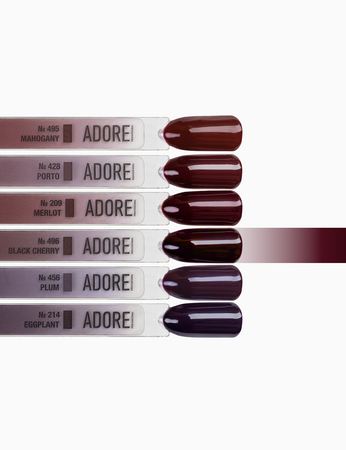 Adore Lakier Hybrydowy 496 Black Cherry, 12 ml