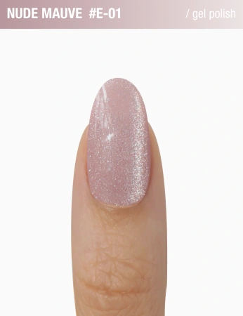  ADORE Lakier hybrydowy Cat's Eye Nude Mauve E-01, 12 ml