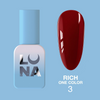 LUNAmoon Gel polish Rich One Color nr.3, 8 ml - lakier hybrydowy