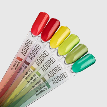 Adore Lakier hybrydowy do witraży MG-35 - pyrope, 8 ml