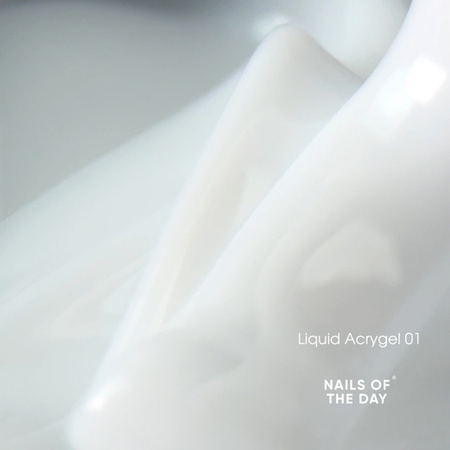 NAILSOFTHEDAY Liquid Acrygel 01 - mleczny płynny akrylożel, 15 ml