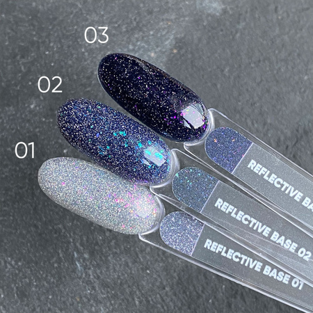 NAILSOFTHEDAY Reflective Base 02 - baza hybrydowa z efektem "flash", 10 ml