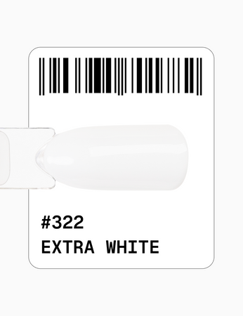 Adore Lakier Hybrydowy 322 Extra White, 12 ml