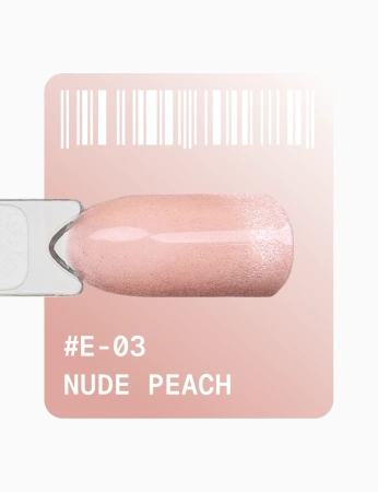  ADORE Lakier hybrydowy Cat's Eye Nude Peach E-03, 12 ml