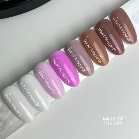NAILSOFTHEDAY Liquid Acrygel 08 - zgaszony nude płynny akrylożel, 15 ml