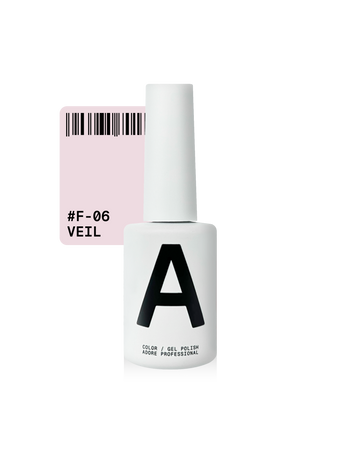 ADORE Lakier hybrydowy do frencha F-06 - welon, 12 ml