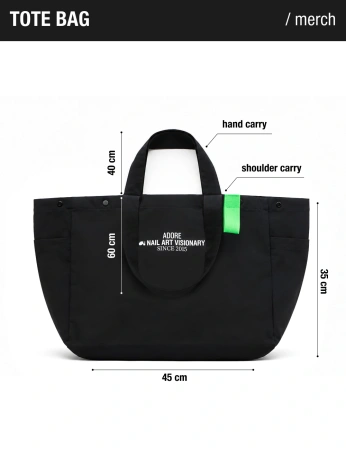 ADORE Nail Art Visionary Tote Bag - torba shopper